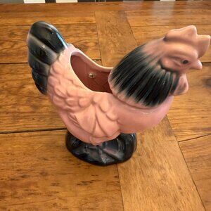 Wall Pocket PINK ROOSTER Planter
